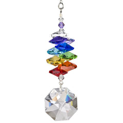 Crystal Rainbow Cascade Suncatcher - Octagon main image