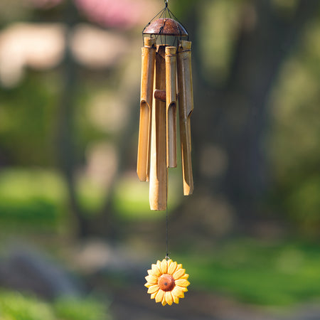 Flower Bamboo Chime - Sunflower proportion image
