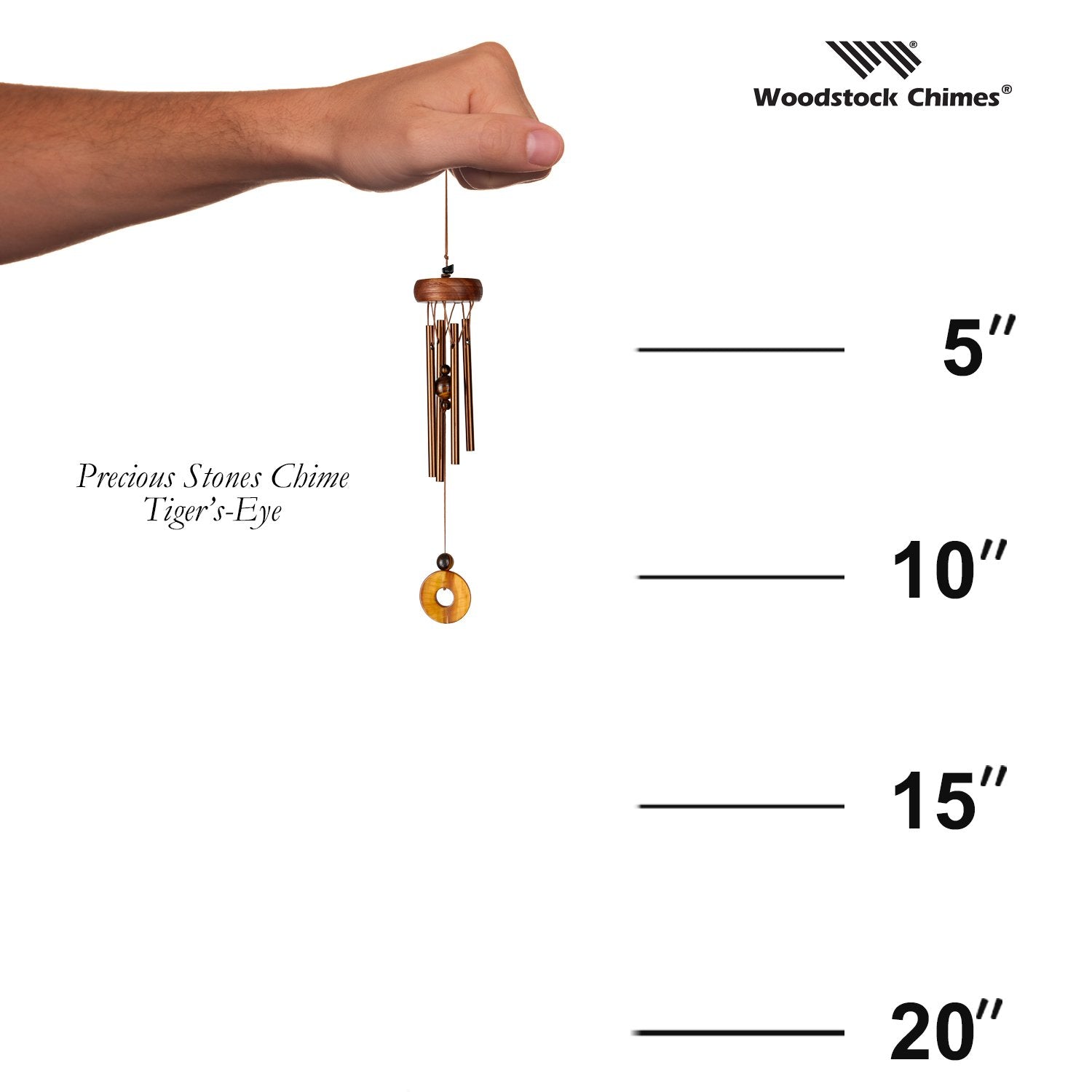 Precious Stones Chime - Tiger's Eye proportion image