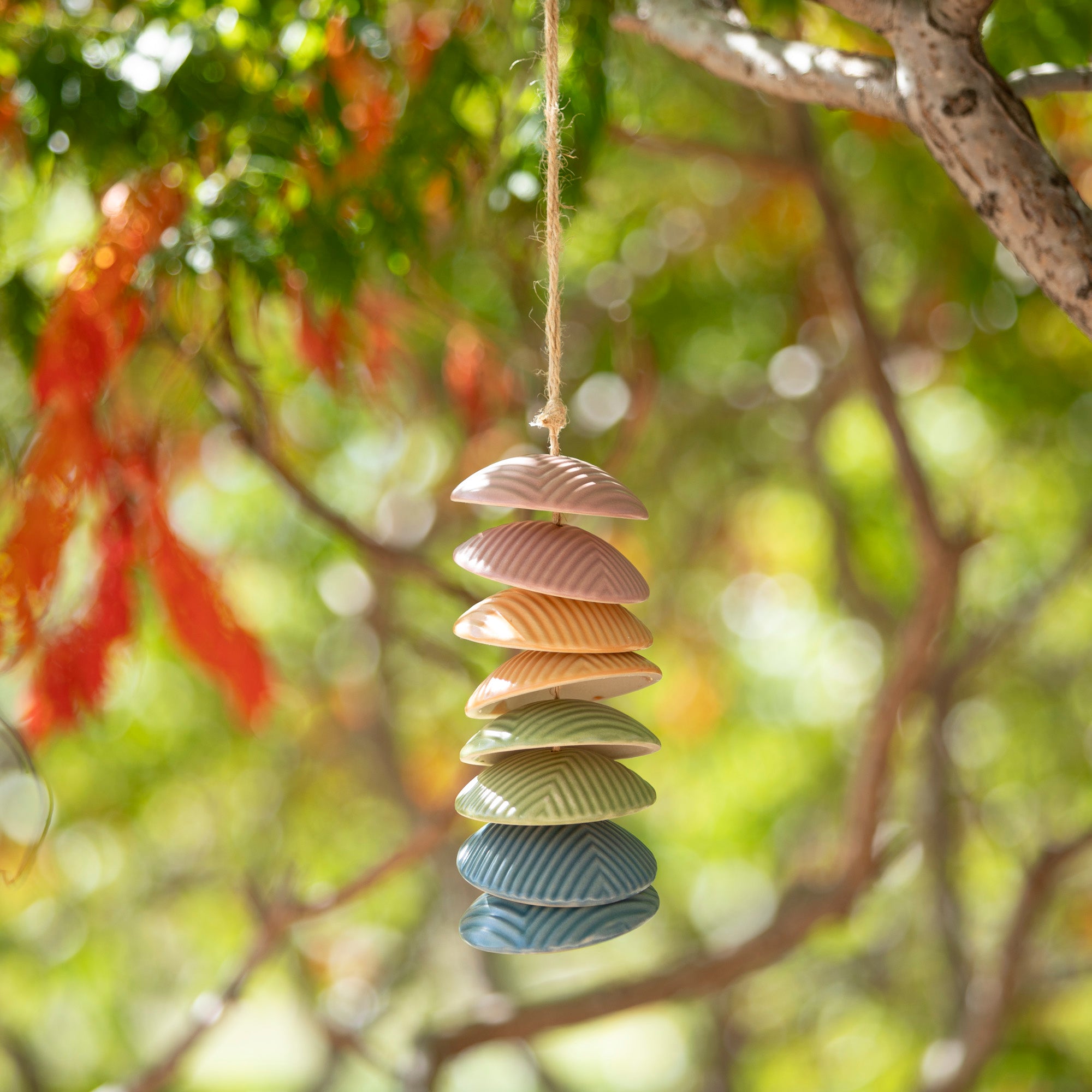 Ceramic Disc Chime - Multi-Colored