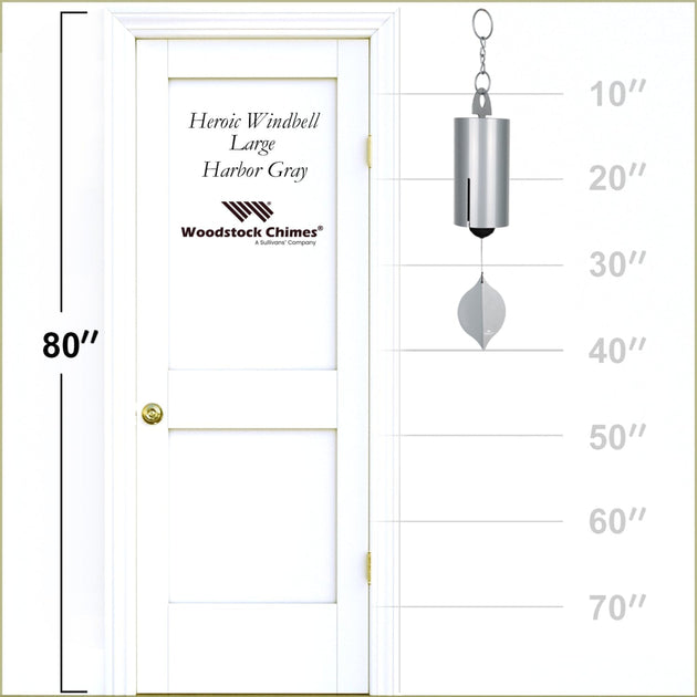 Heroic Windbell - Large Harbor Gray