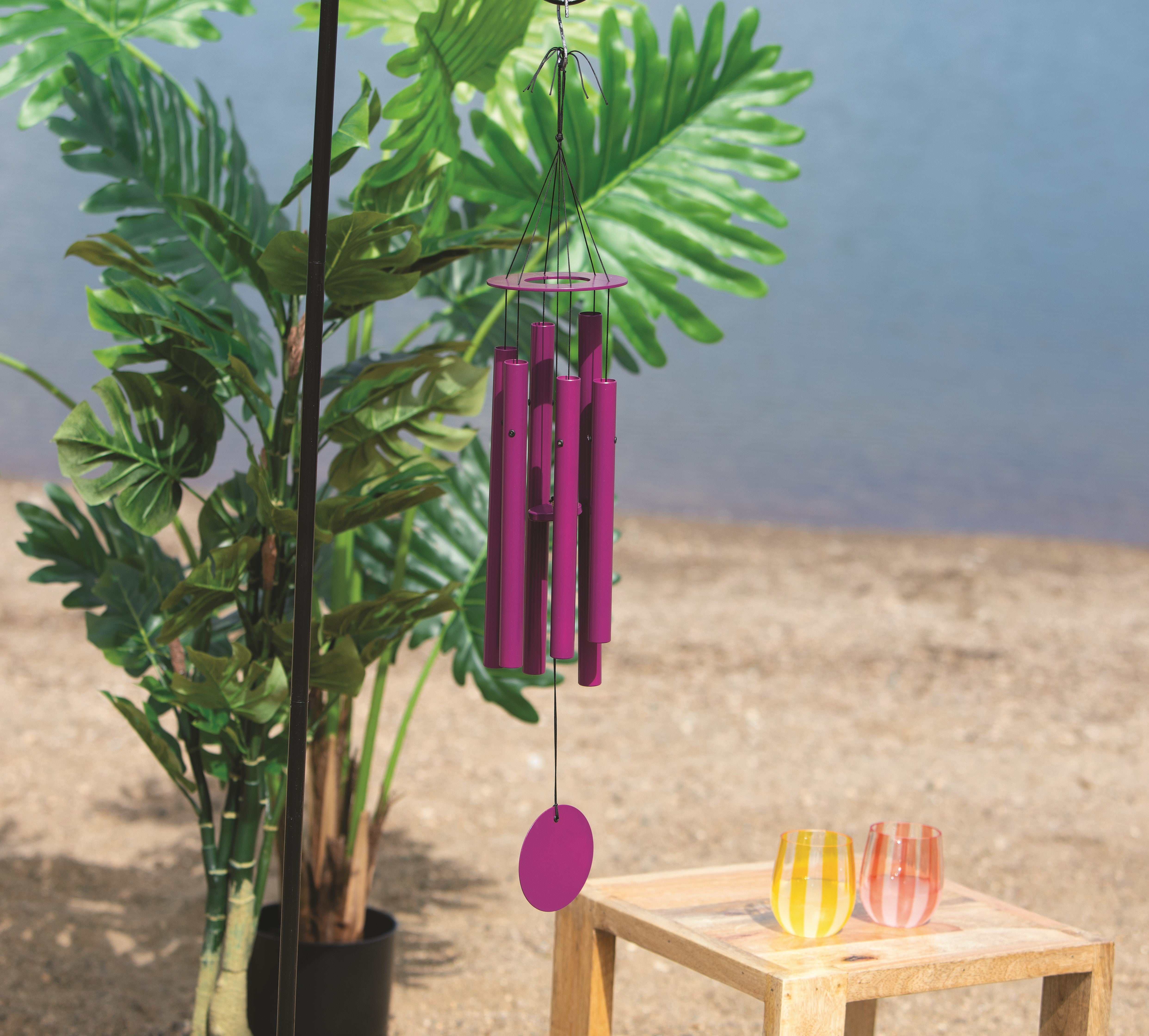 Décor Chime - Tropical Retreat Collection-Plum Harmony