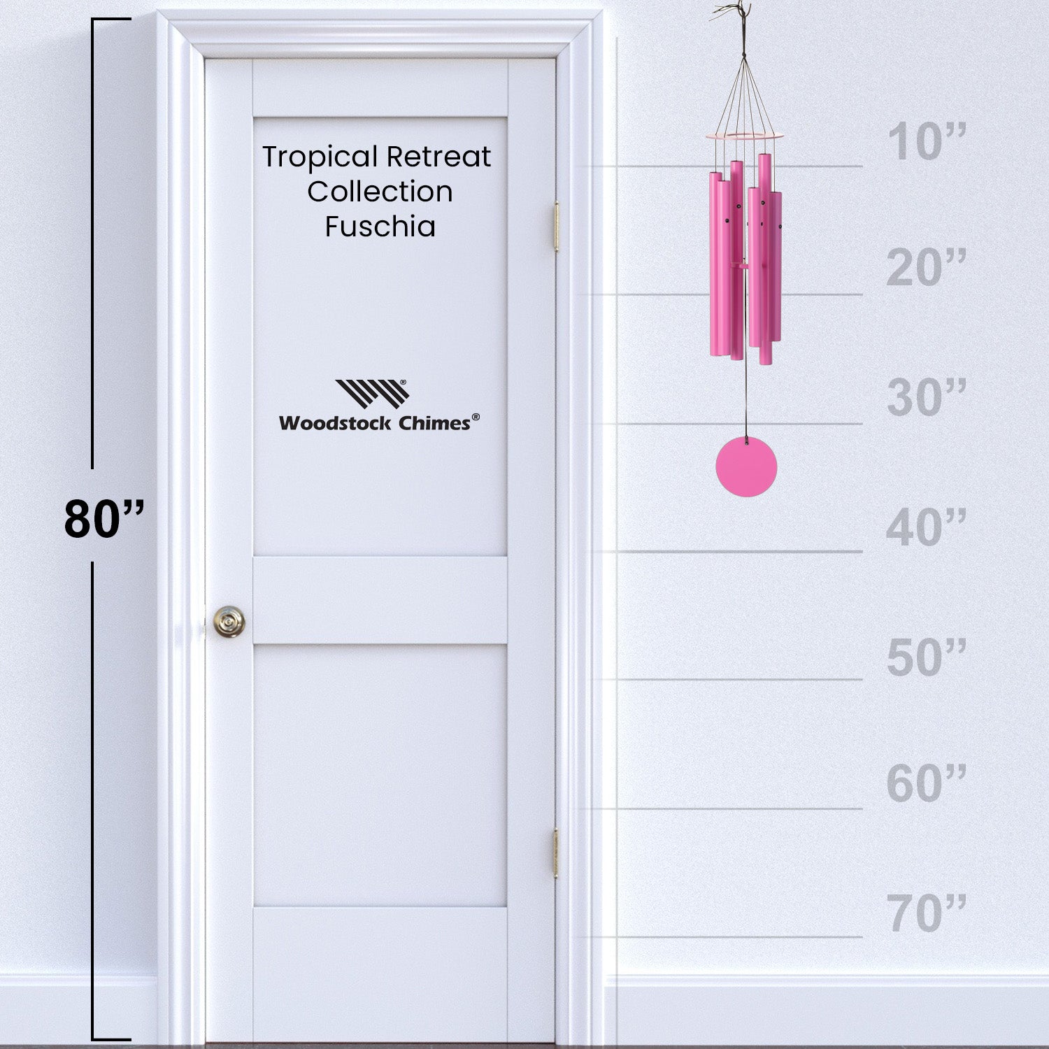 Woodstock Décor Chime™ - Tropical Retreat Collection - Fuchsia