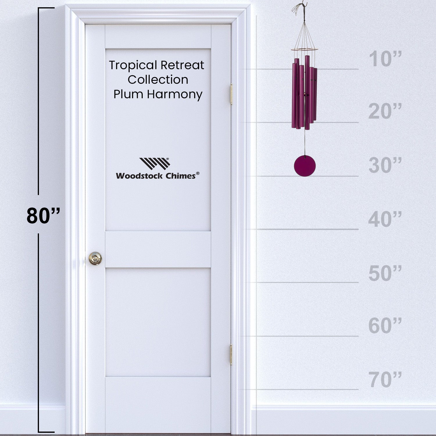 Décor Chime - Tropical Retreat Collection-Plum Harmony