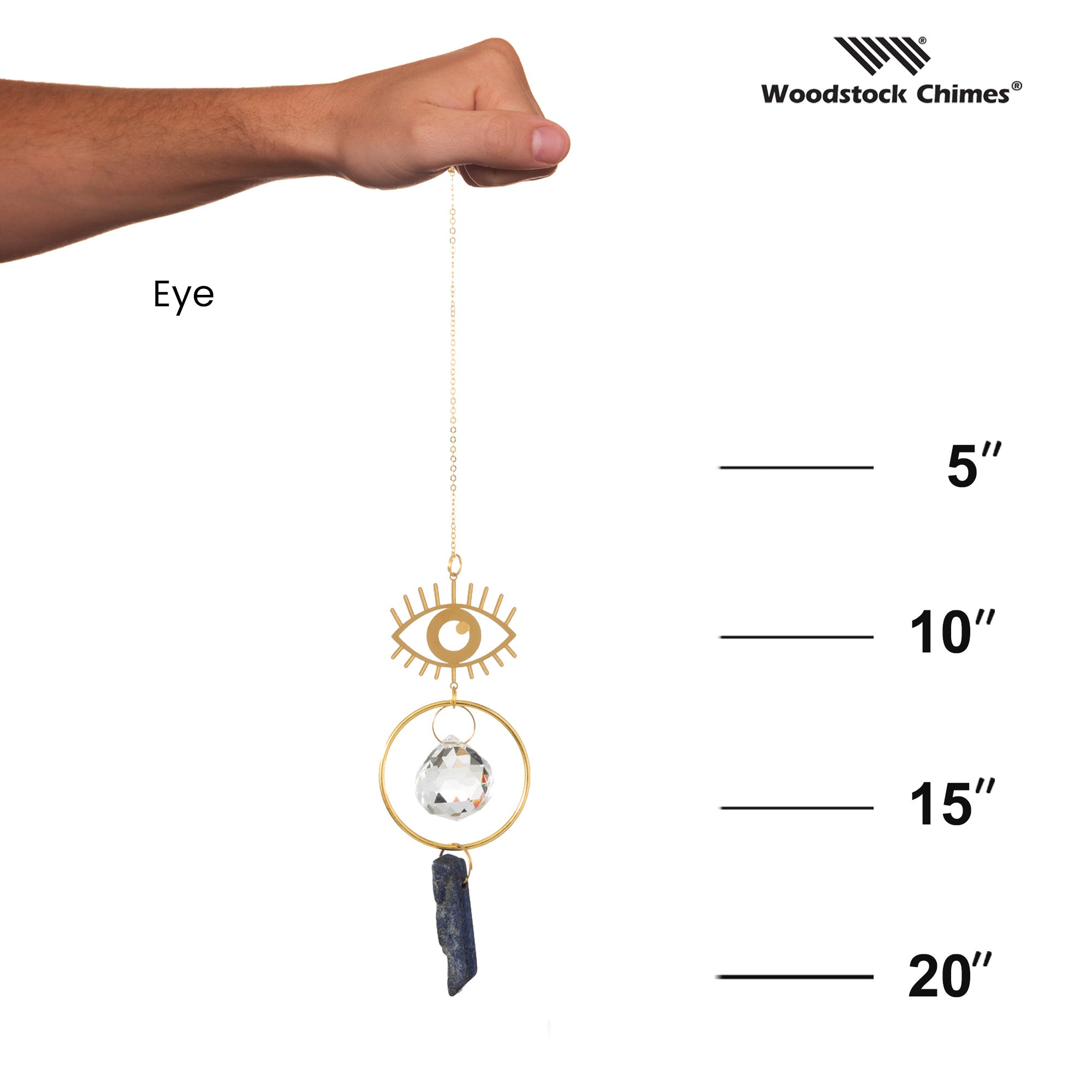 Woodstock Suncatcher - Eye - Blue Stone