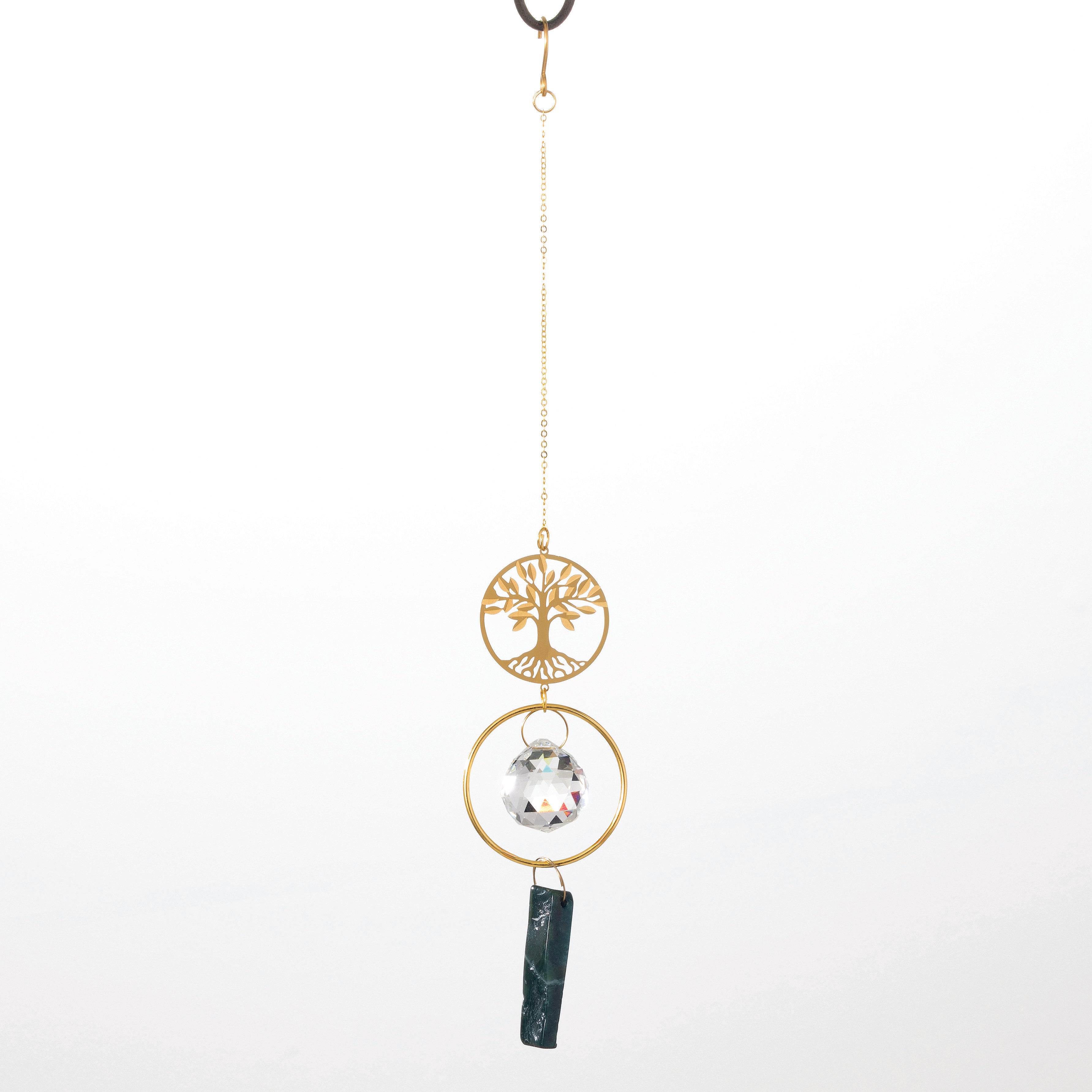 Suncatcher- Tree of Life - Smoke stone