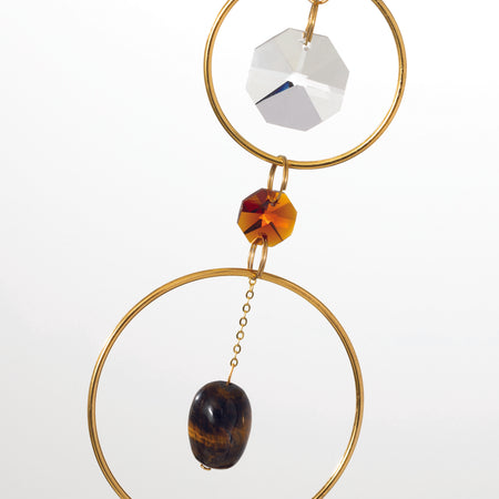 Woodstock Suncatcher-Crystal & Rock-Orange