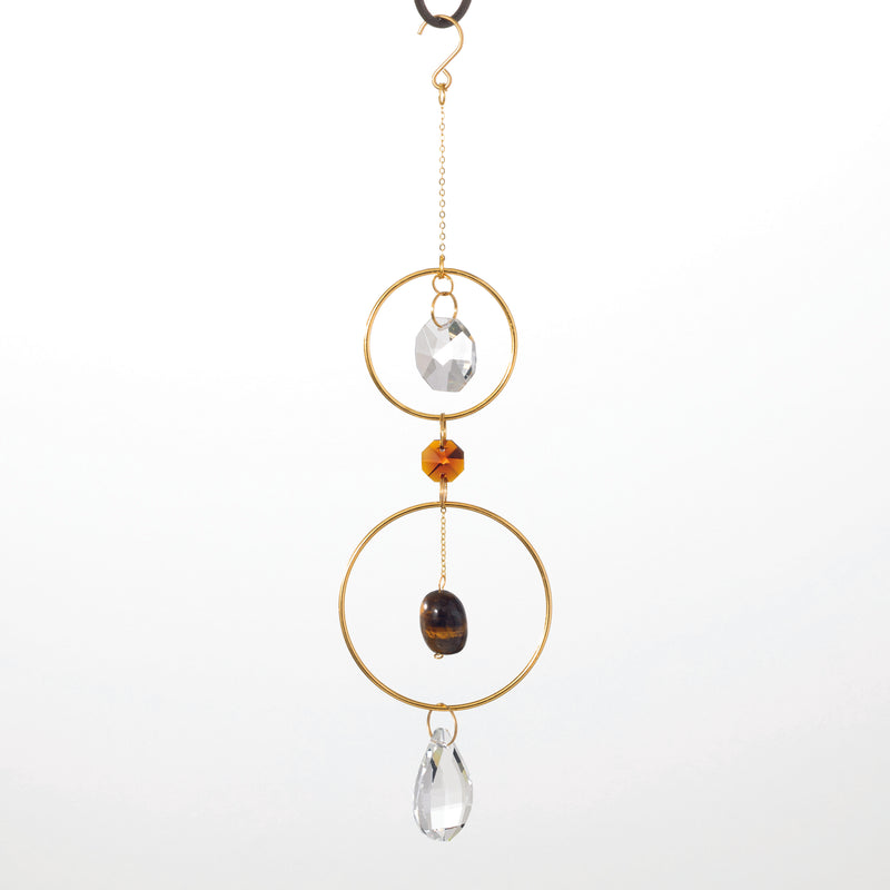 Woodstock Suncatcher-Crystal & Rock-Orange