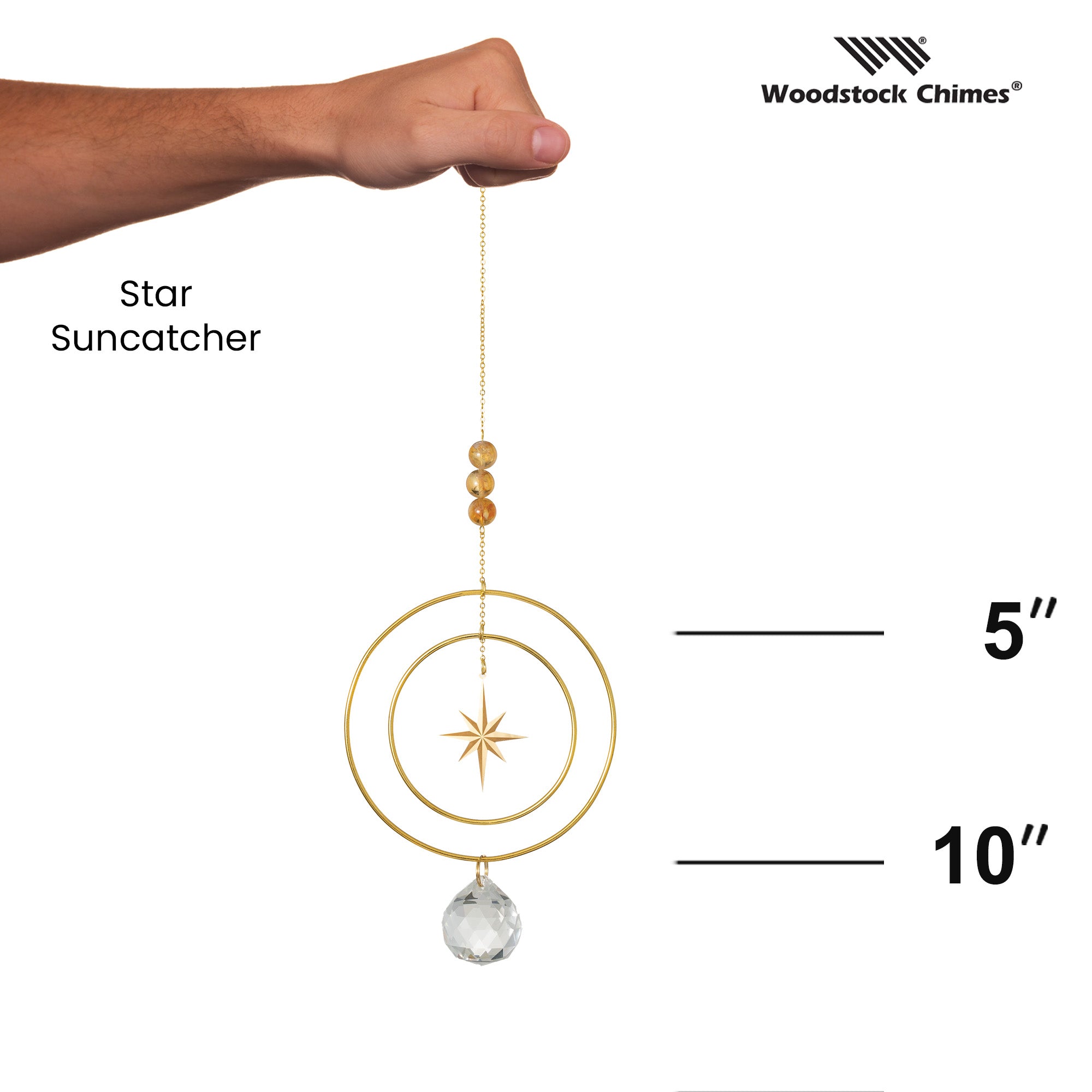 Suncatcher - Radiant Star, Yellow Stone