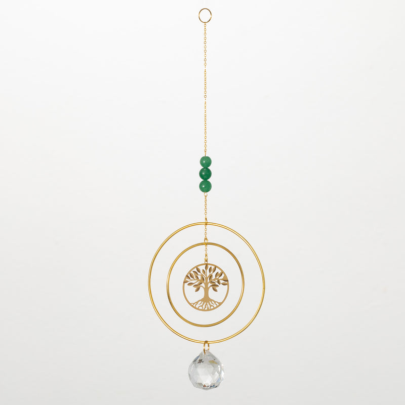 Suncatcher - Tree of Life, Green Stone