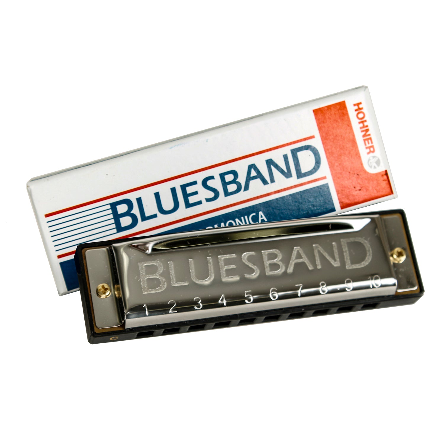 Blues Band Harmonica product with box