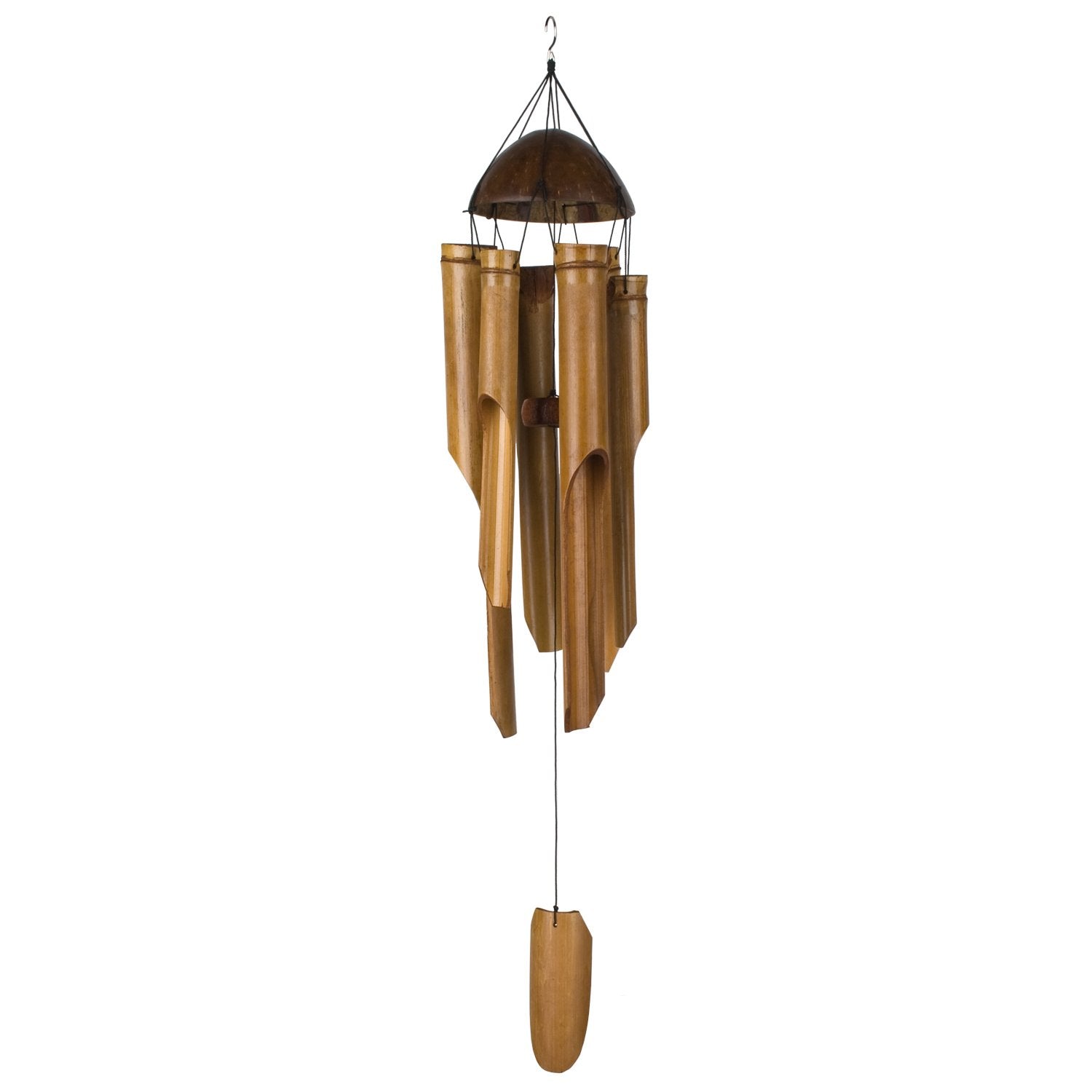 Half Coconut Bamboo Chime - Large full product image