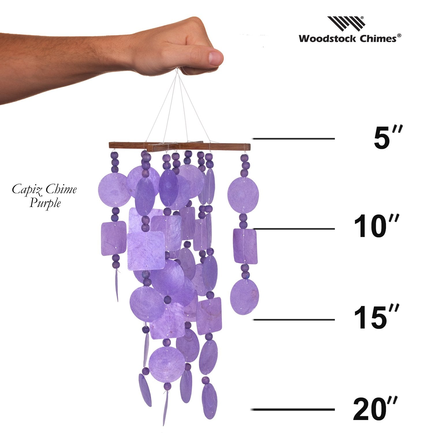 Capiz Chime - Purple proportion image