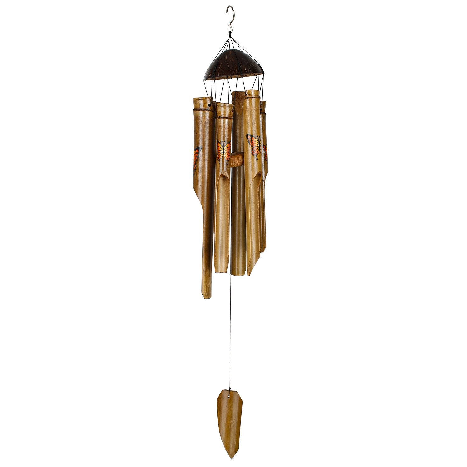 Butterfly Bamboo Chime - Orange full product image
