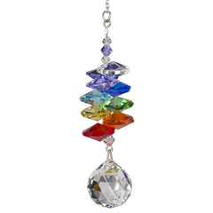 Crystal Rainbow Cascade Suncatcher - Almond main image