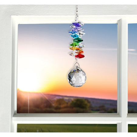 Crystal Grand Cascade Suncatcher - Rainbow proportion image