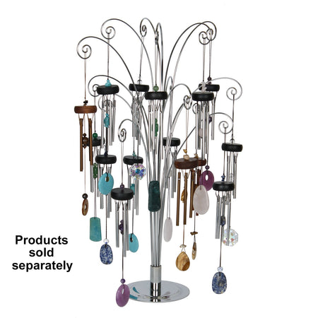 Fiddlehead Silver Tabletop Tree image with snall chimes (sold separately)
