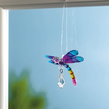 Fantasy Glass Suncatcher - Dragonfly, Tropical proportion image