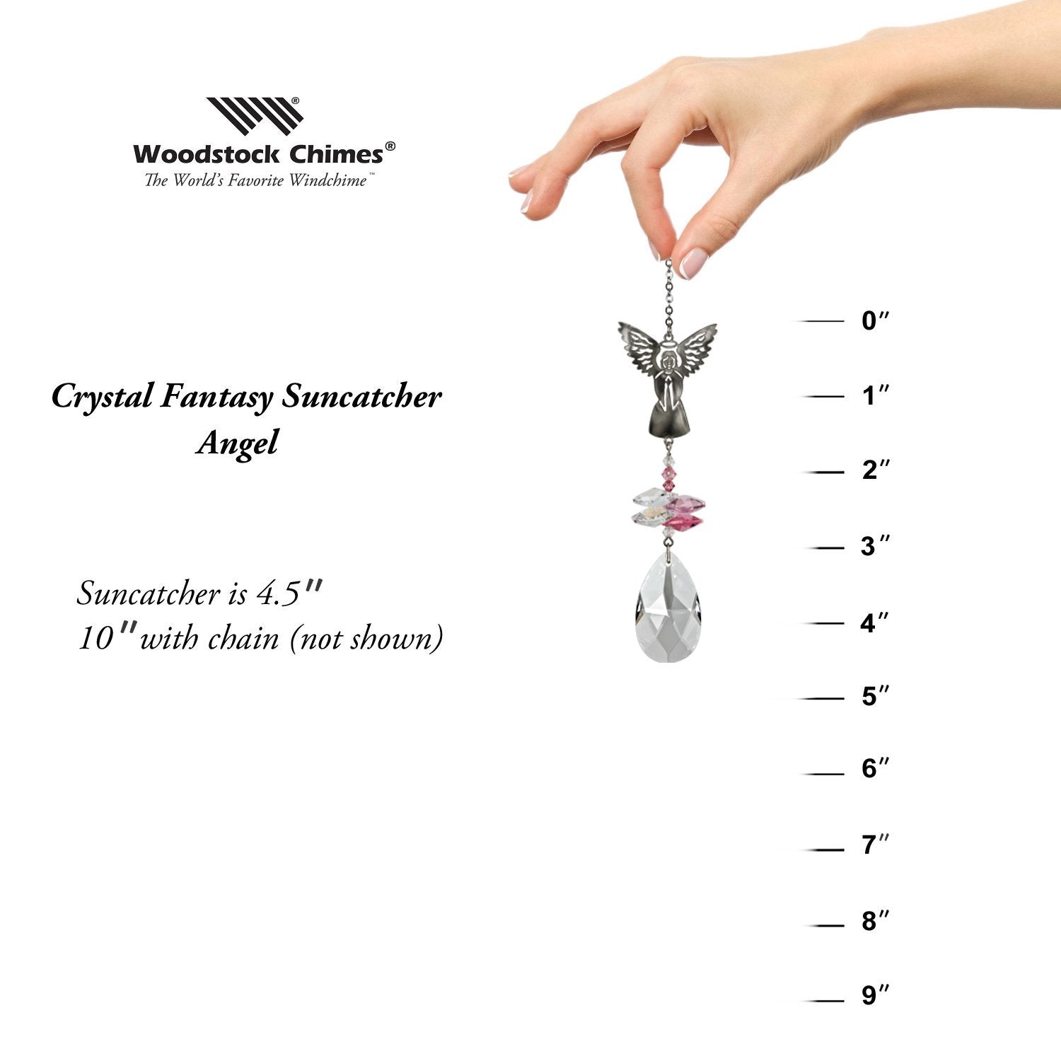 Crystal Fantasy Suncatcher - Angel proportion image