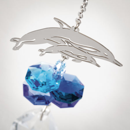 Crystal Fantasy Suncatcher - Dolphins proportion image
