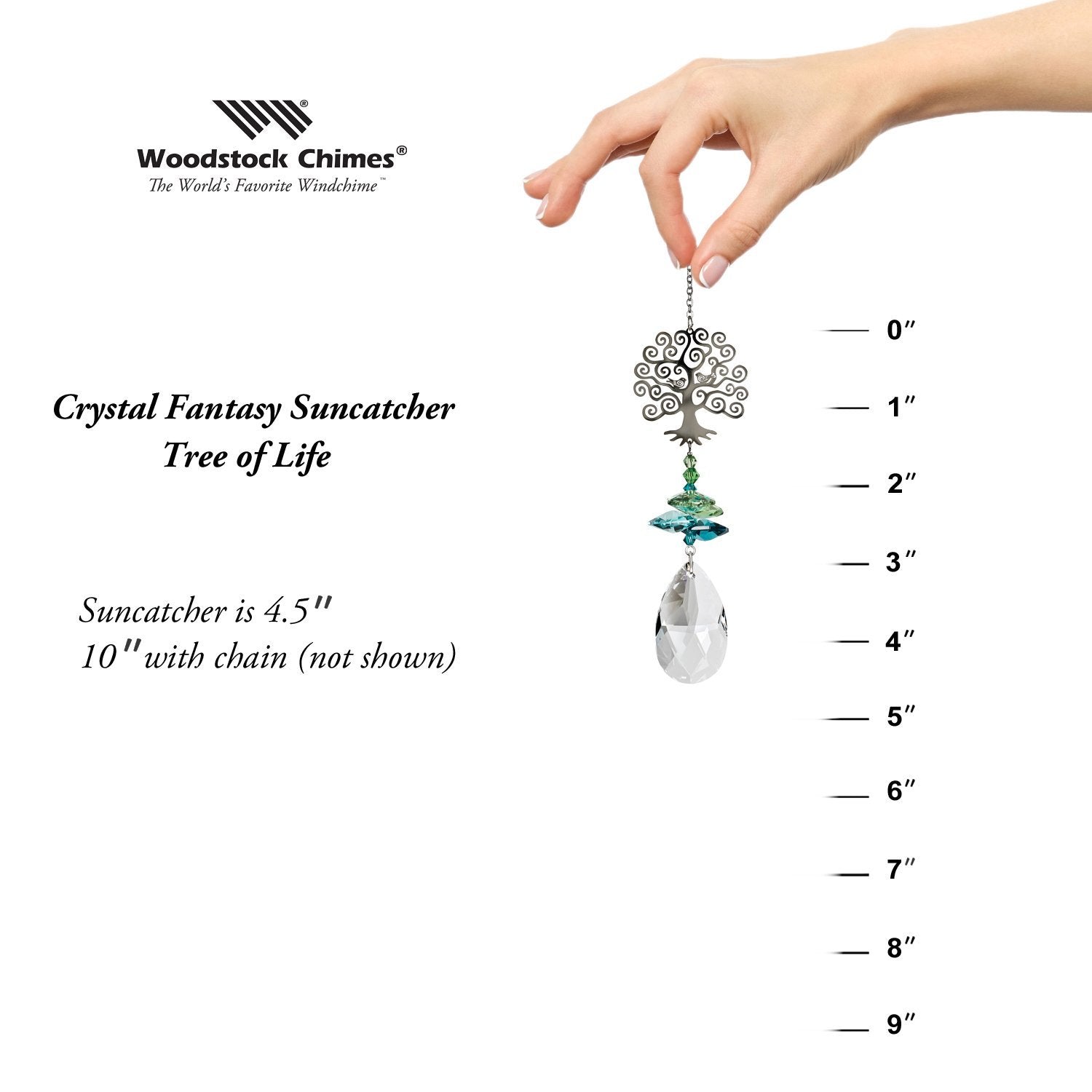 Crystal Fantasy Suncatcher - Tree of Life proportion image