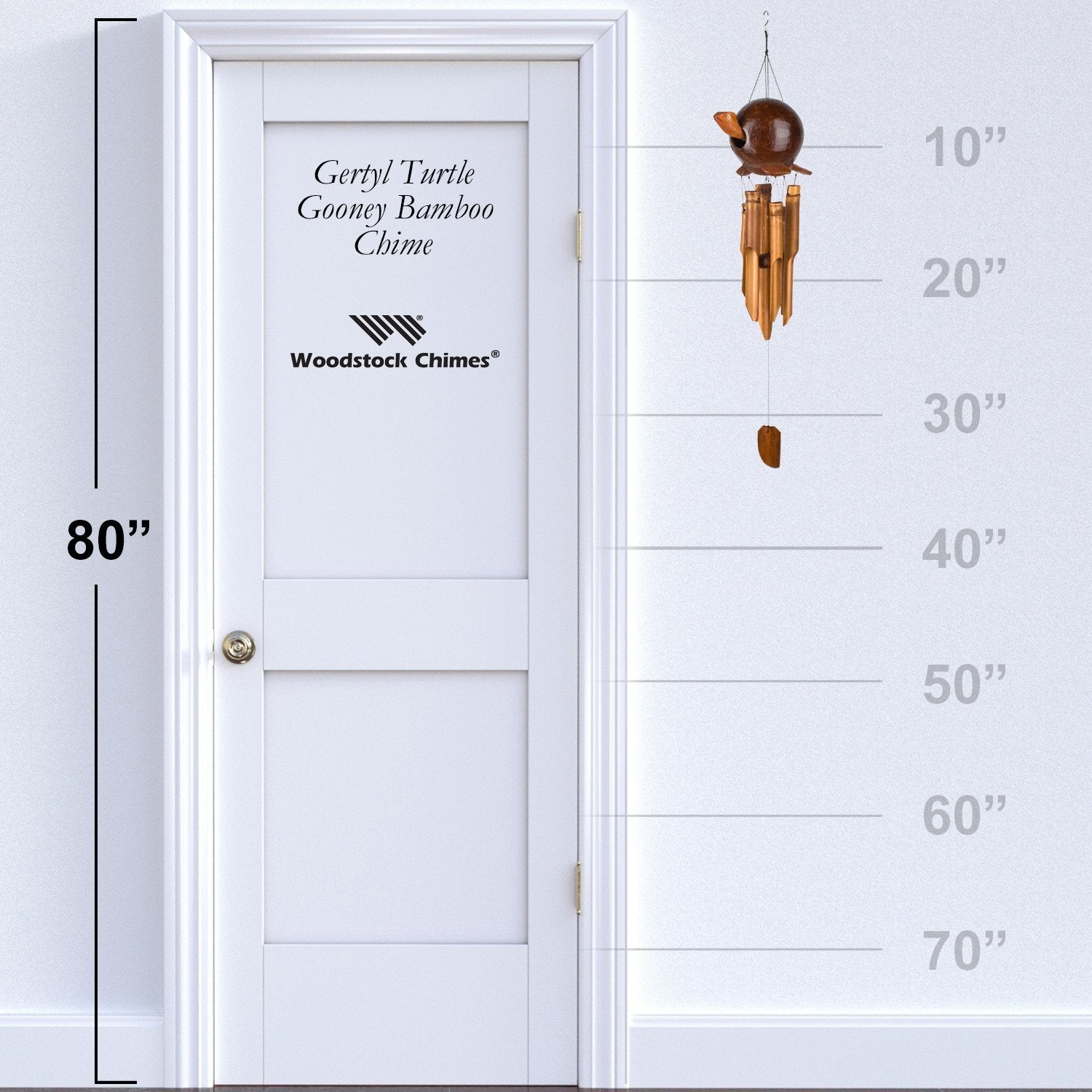 Gertyl Turtle Gooney Bamboo Chime proportion image