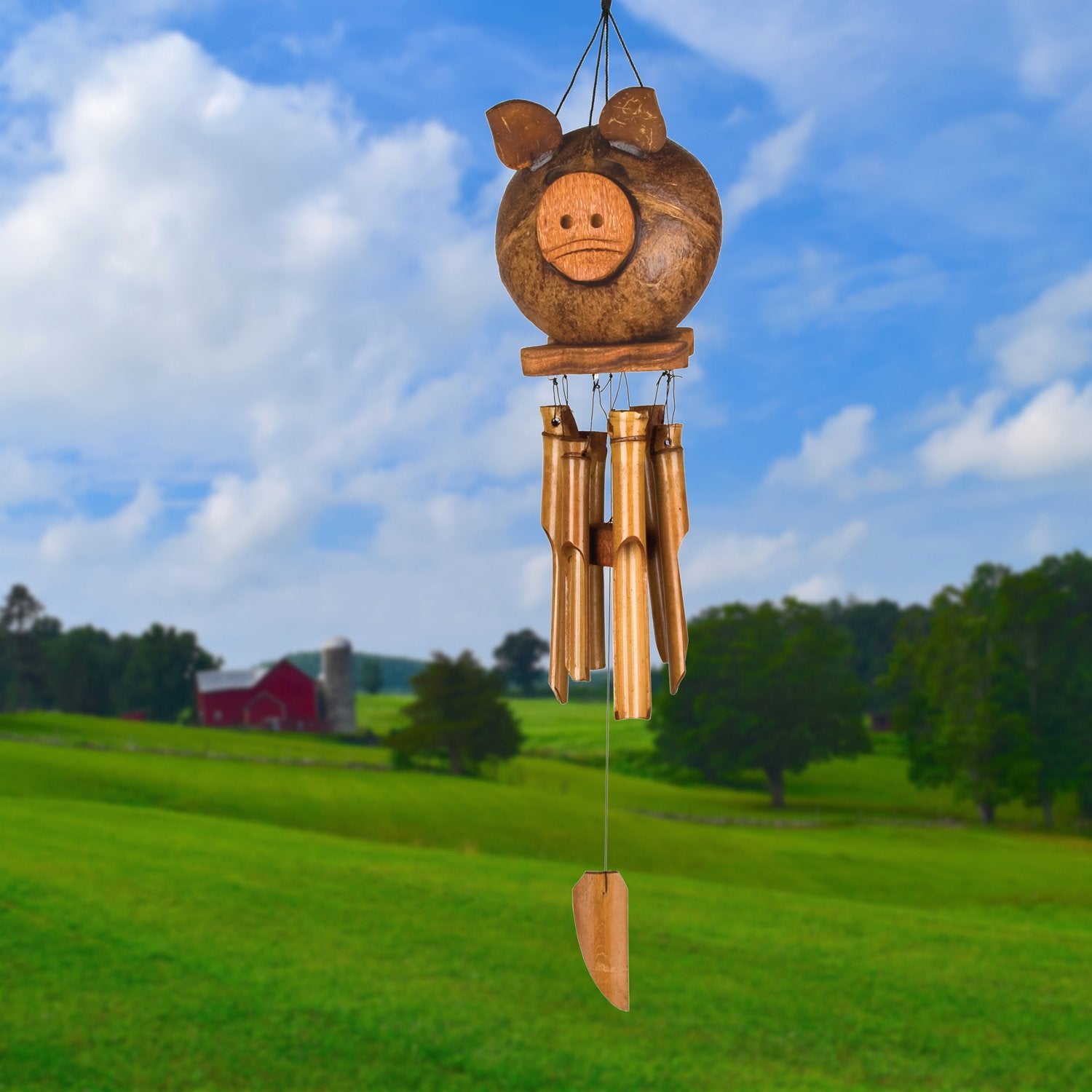 Coco Pig Bamboo Chime lifestyle image