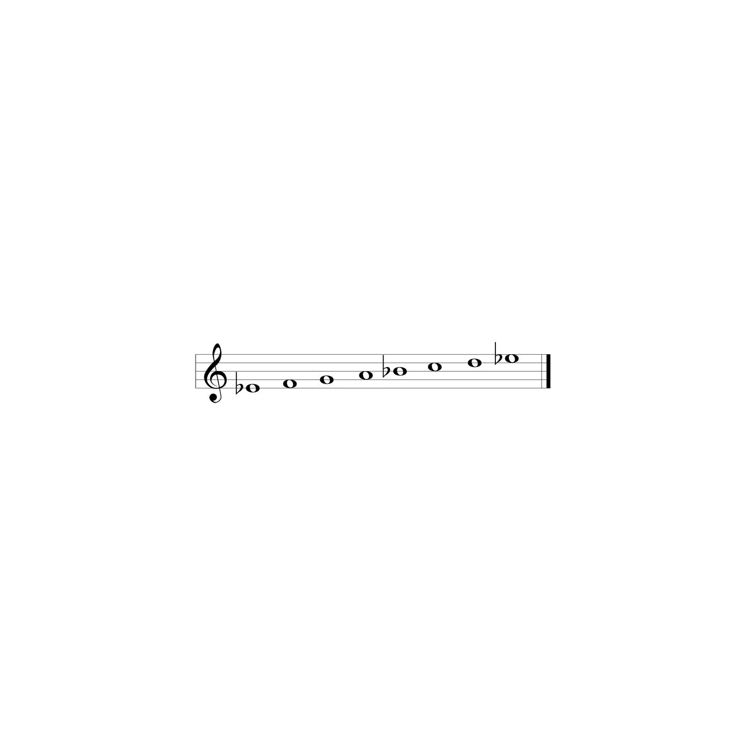 Little Gregorian Chime musical scale