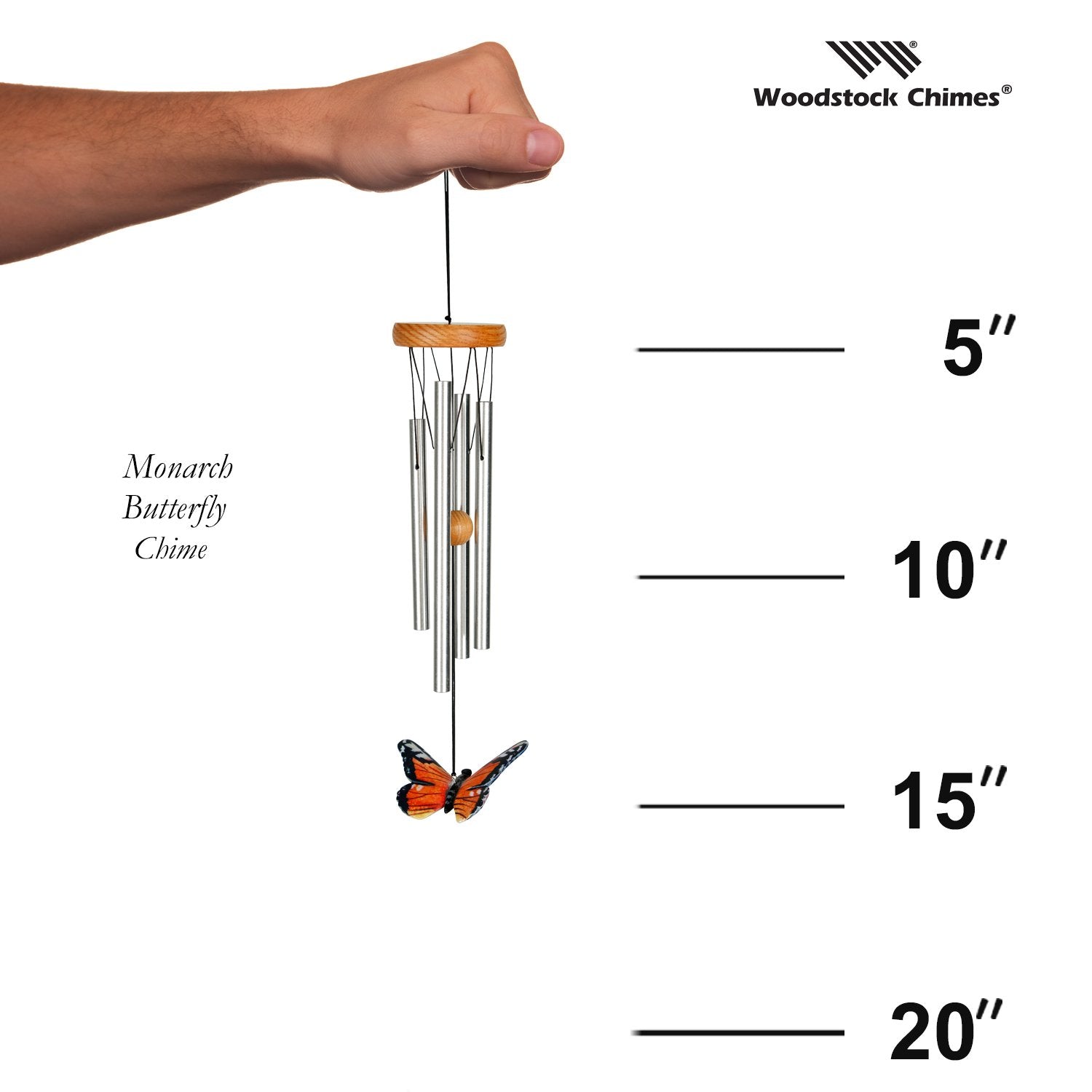 Monarch Butterfly Chime proportion image
