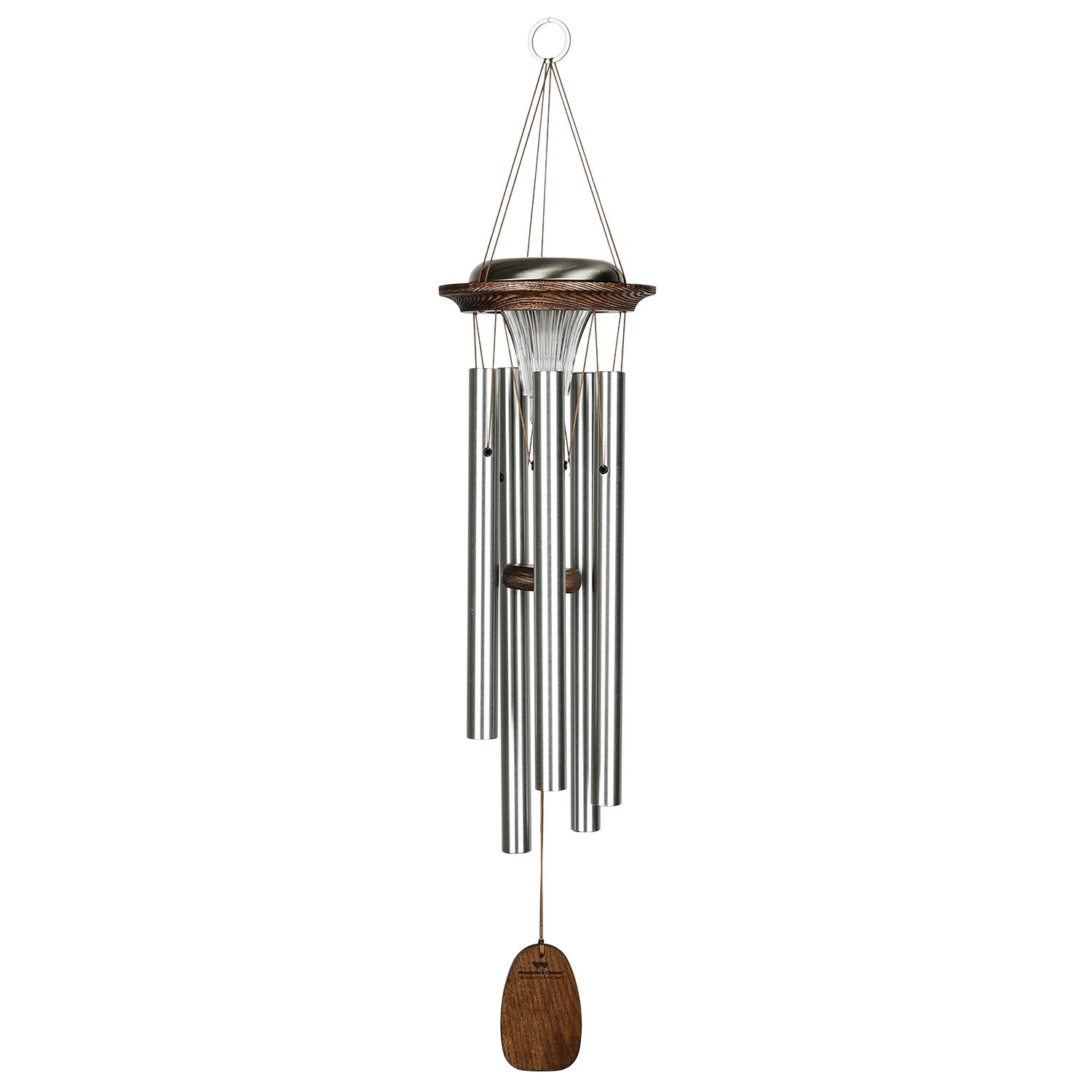 Moonlight Solar Chimes - Silver full product image
